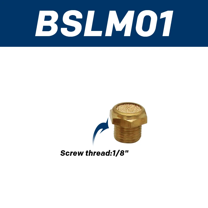 

Глушитель выхлопа BSL BSLM BESL DSP 1/8 1/4 3/8 1/2 3/4 1 ''фитинг шумоподавитель разъем