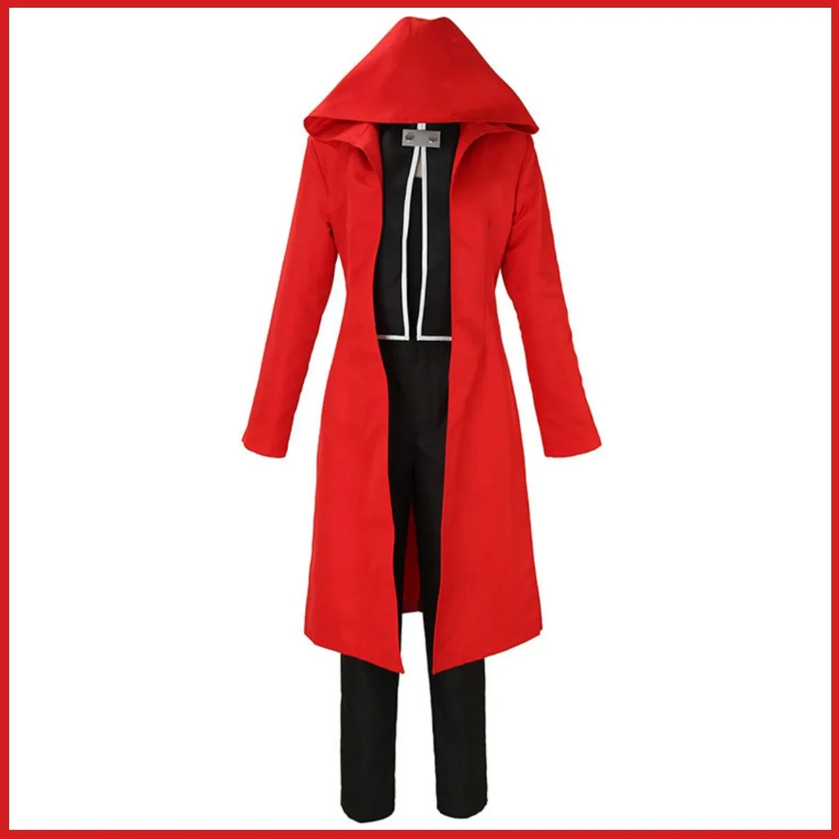 Косплей-костюм Эдварда Элрика из аниме цельнометаллического алхимика красный