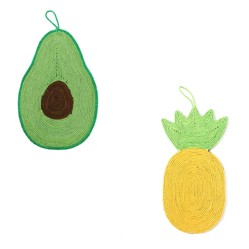 

Cat Scratcher Sisal Mat Cute Fruit Shape Cat Scratcher Nail Scraper Cat Toy Chair Table Sofa Cushion