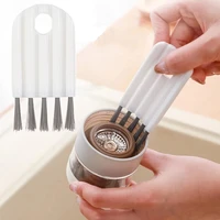 multifunctional groove cleaning brush corners gaps door window gap cup cover bendable clean brushes household cleaning tool