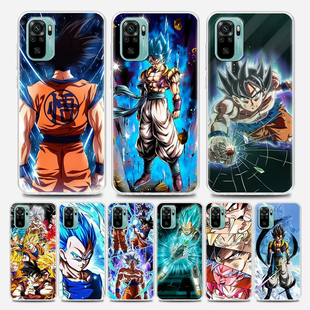 

Anime Son Goku Clear Phone Case for Redmi Note 7 8 9 10 5G 8T Pro 8 8A 7A 9A 9C K20 K30 K40 Y3 10X 4G Silicone