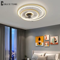 modern led ceiling light for living room bedroom dining room fan light indoor ceiling lamp home lighting fixture black gold grey