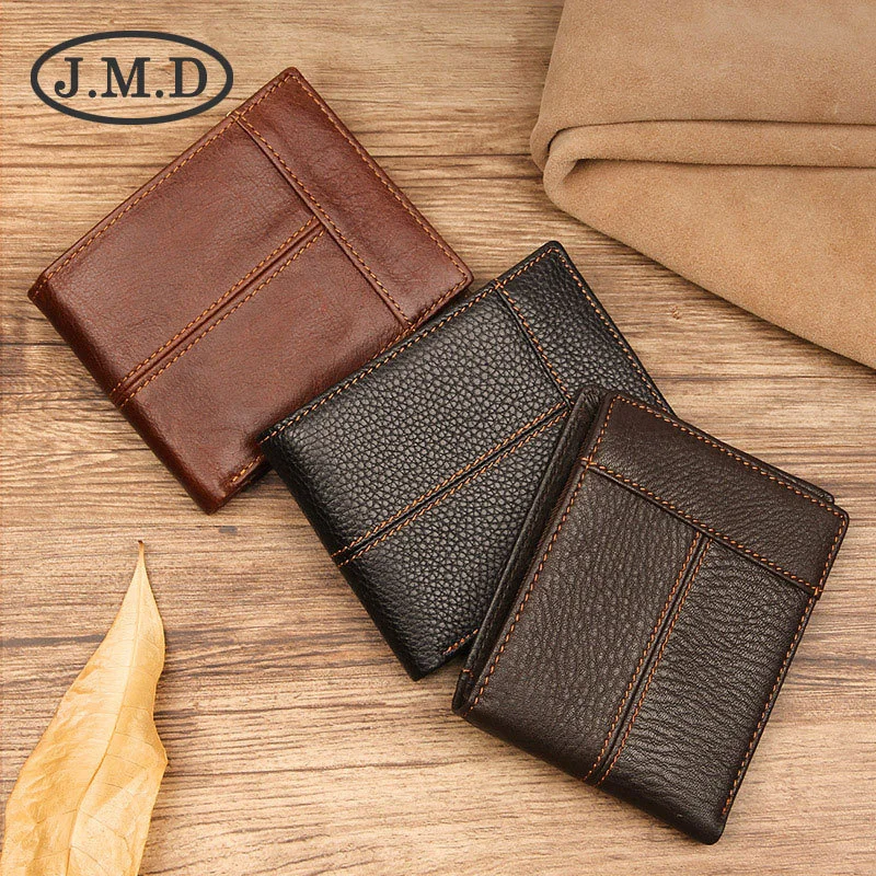 

New Men's Leather Wallet Short Multi clip Wallet US Dollar Clip