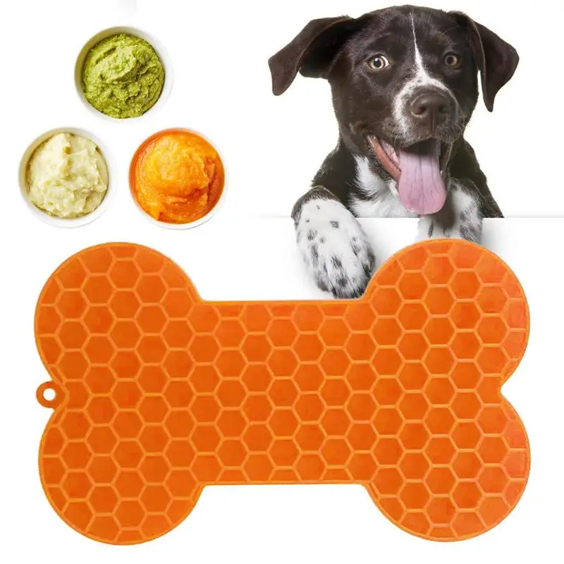 

2023NEW Silicone Licking Pad Pet Dog Lick Pad Peanut Butter Slow Eating Licking Feeder Cats Lick Mat Feeding Dog Lick Mat