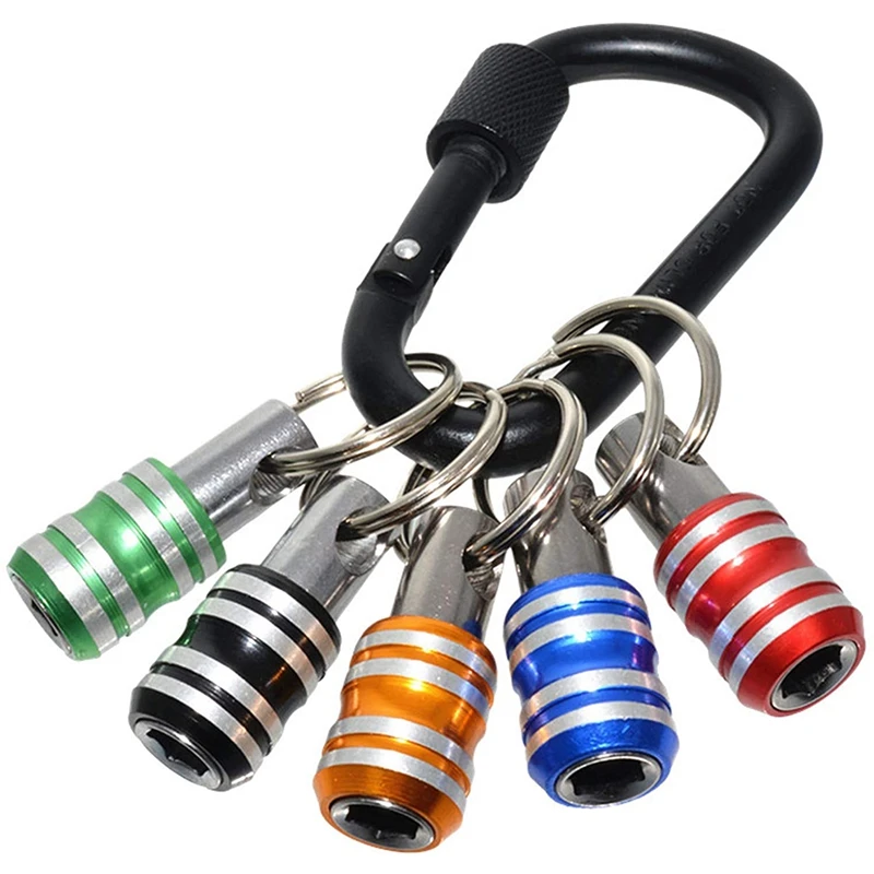 

Promotion! 1/4Inch Hex Shank Screwdriver Bits Holder Extension Bar Drill Screw Adapter Quick Release Keychain Easy Change