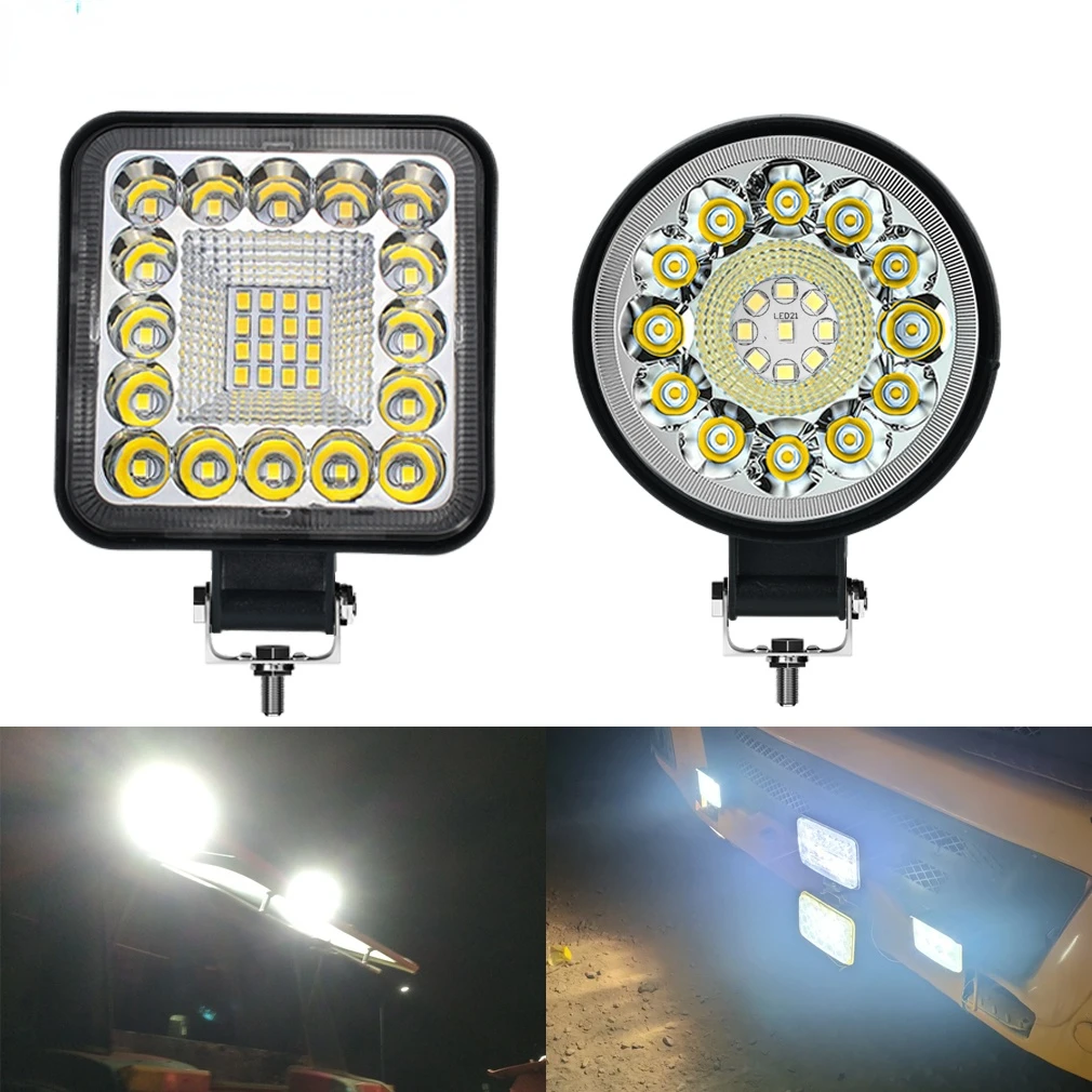 

123W LED DC 12V 24V Bar Off Road 4X4 LED Light Spotlight Work Light Bar For Jeep Truck Car Tractor SUV ATV Led Headlights