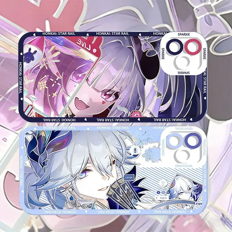 Фото Прозрачный силиконовый чехол Honkai Star Rail Anime для iPhone 17 Air 16 15 Pro Max XS Max XR X 6 6S 7 8 Plus №2