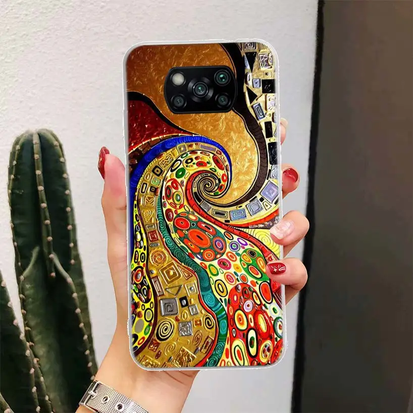 Чехол для телефона Kiss by Gustav Klimt Desig Xiaomi Poco X3 Nfc M3 F3 F1 Mi Note 10 Pro 11 Lite 9 8 CC9 9T 10T A3 A2 A1 11T 11i Fun