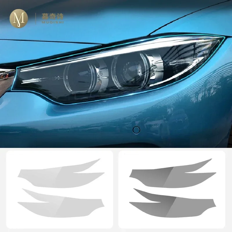 MUQSHI wstępnie wycinane reflektory zewnętrzne samochodu PPF przezroczysta folia ochronna TPU odporna na zarysowania dla BMW F32 F33 Series4