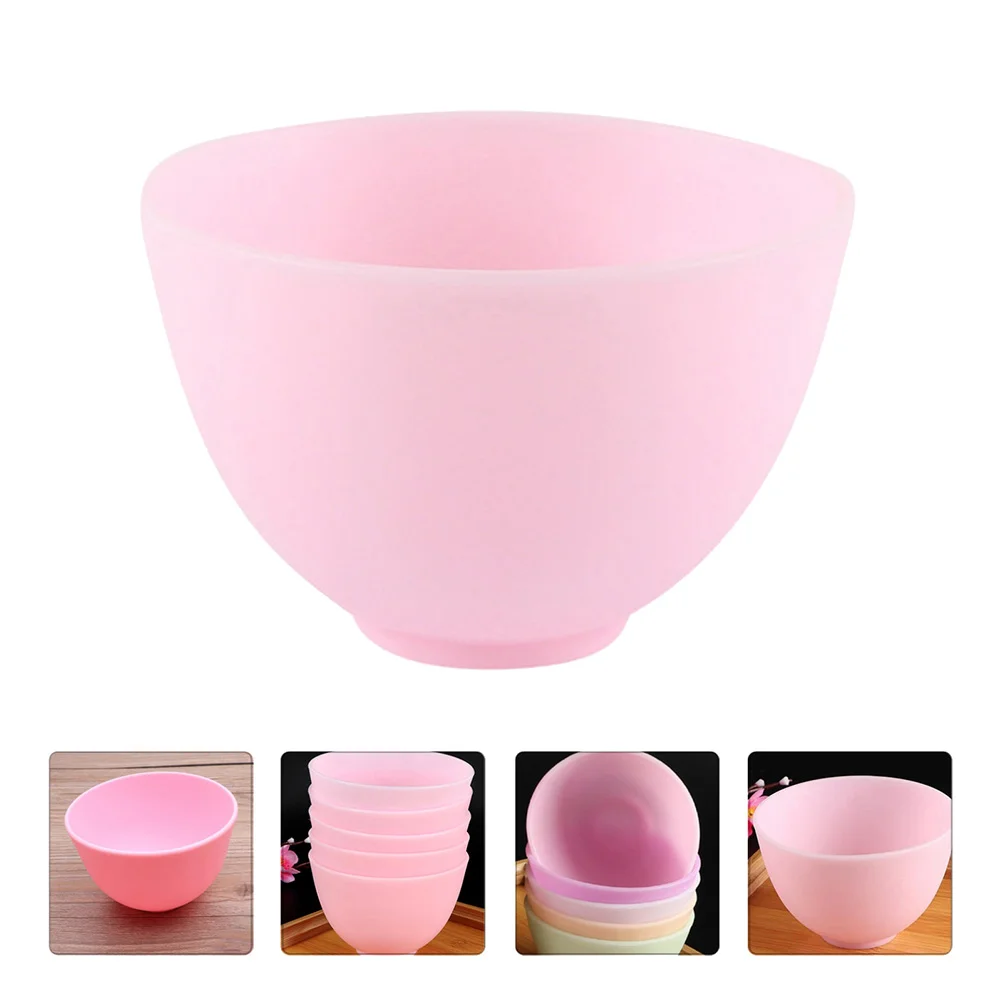 

Bowl Mixing Bowls Silicone Facial Face Mask Diy Prep Mud Set Pinch Tool Care Facemask Stirring Beauty Serve Skincare Applicator