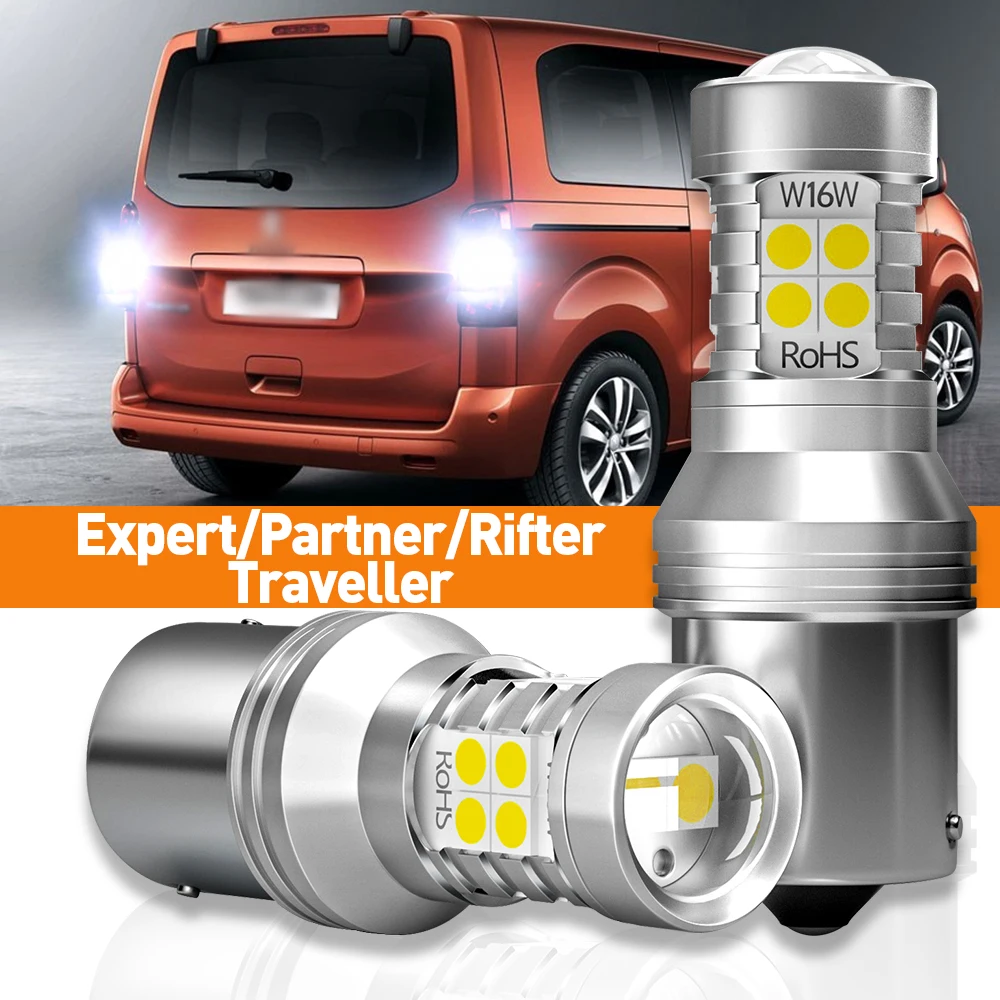 

2pcs LED Reverse Light For Peugeot Expert Partner Rifter Traveller 2013 2014 2015 2016 2017 2018 Accessories Canbus Lamp