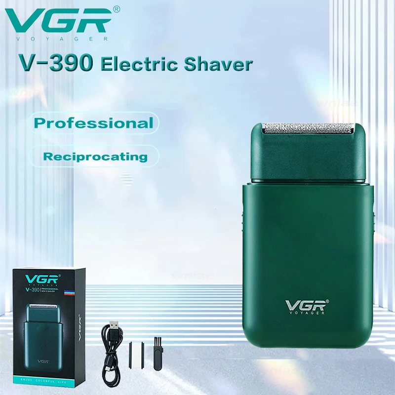 

VGR Electric Beard Shaver Reciprocating Shaving Hair Cutting Professional Electric Shave Trimmer Machine Razor For Men V-390