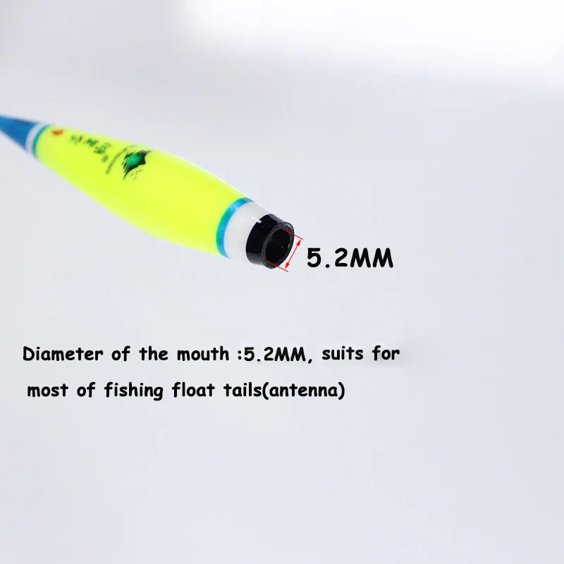 1PC Fishing Floats Body Bottom Part Inner Diameter 5.2MM Composite Nano Plastic Bobbers Fishing Accessory Tackle(No Battery)