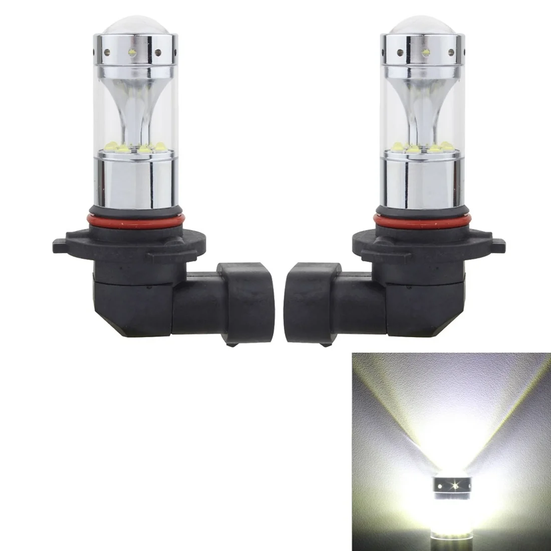 

2 PCS 9006 60W 1200 LM 6000K Car Fog Lights with 12 CREE XB-D LED Lamps, DC 12V (White Light)