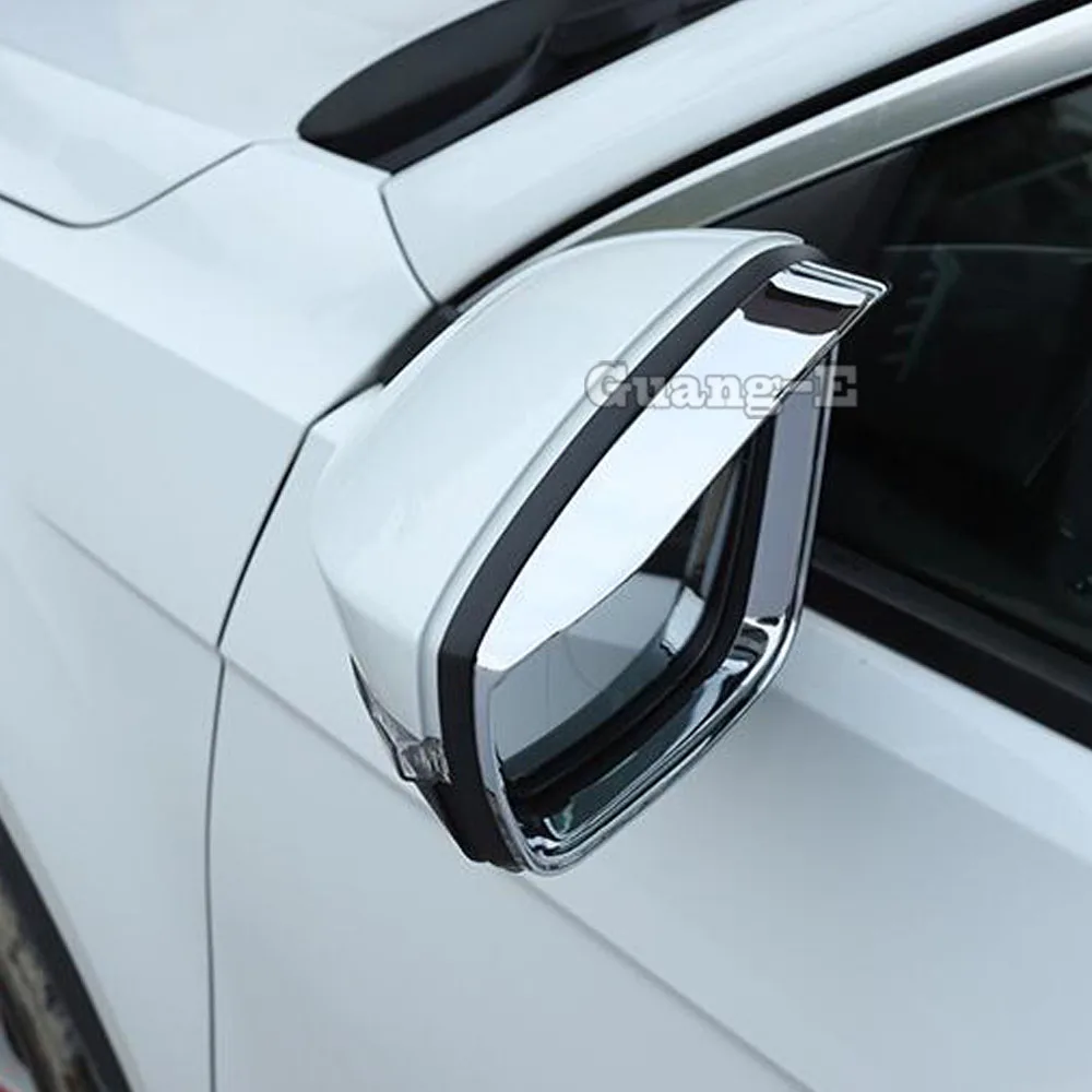 

Для Volkswagen VW T-Roc Troc 2017 2018 2019 2020 2021 корпус автомобиля задняя рамка Зеркало защита от дождя брови солнцезащитный козырек накладка