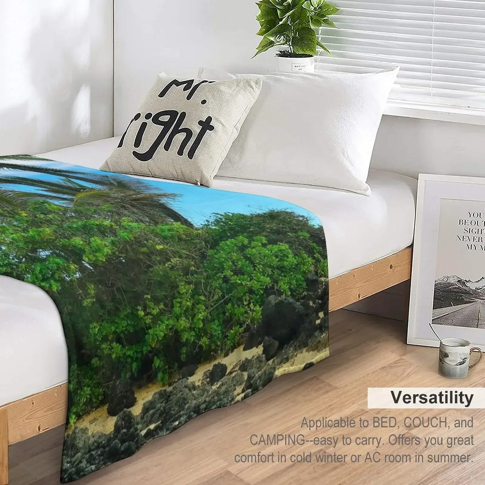 Тропический гавайский пляж в принстинском рай художественное фото пледы