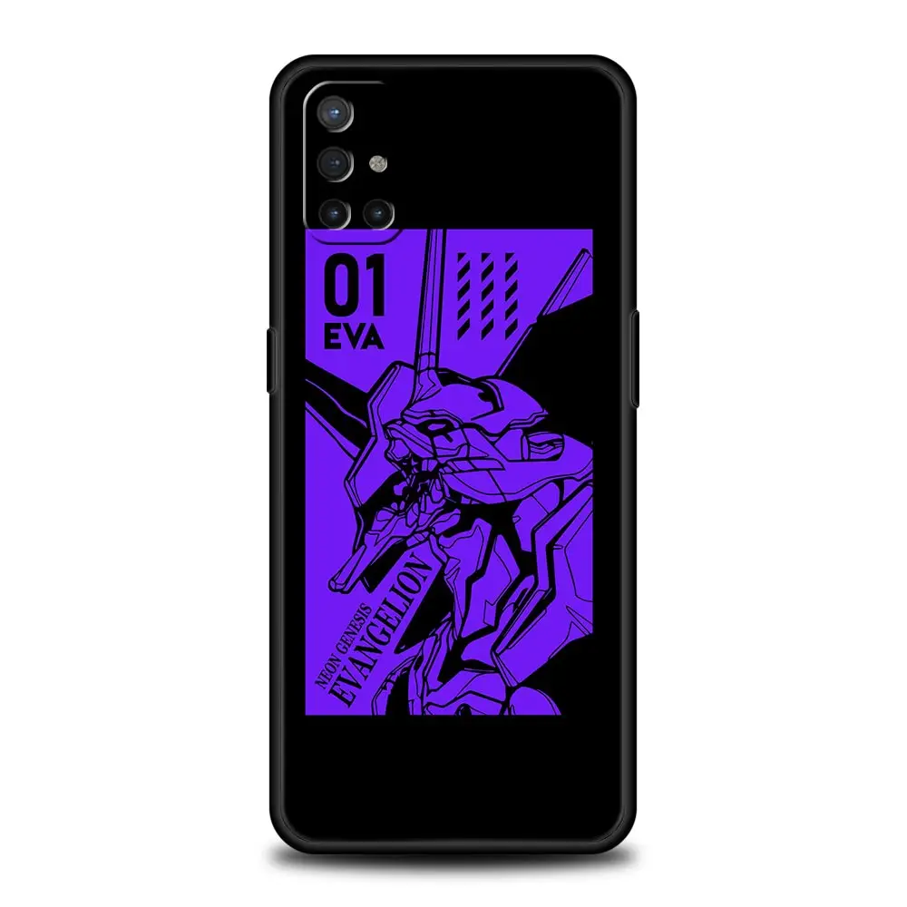 Мягкий черный чехол с рисунком из аниме Neon Genesis Evangelion EVA для телефона OnePlus 9 8 7 7T 10 Pro