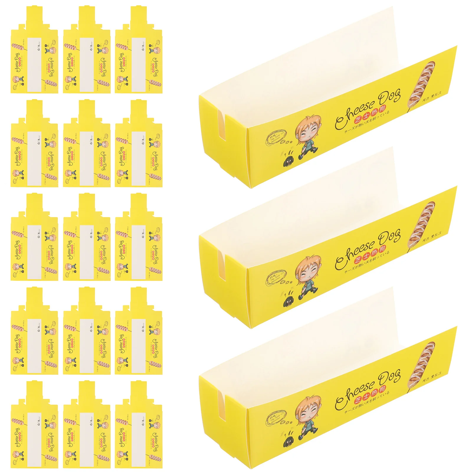 100 шт. коробки для хот-догов собаки колбаса контейнеры еды бумажный поднос суши