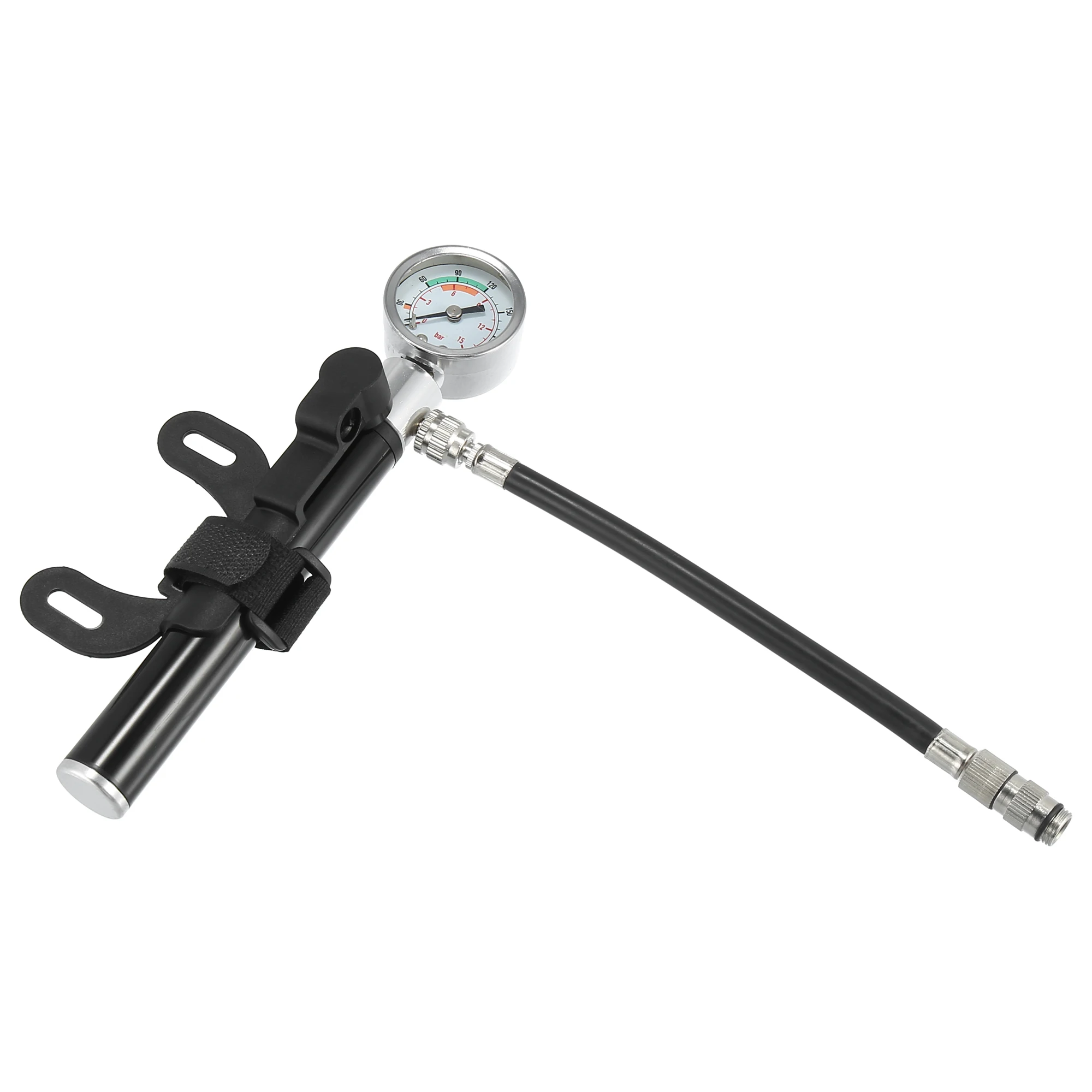 

X Autohaux 210Psi Portable Bike Frame Hand Pump with Pressure Gauge Aluminum Alloy High Pressure Hand Air Pump For Bicycle Kit