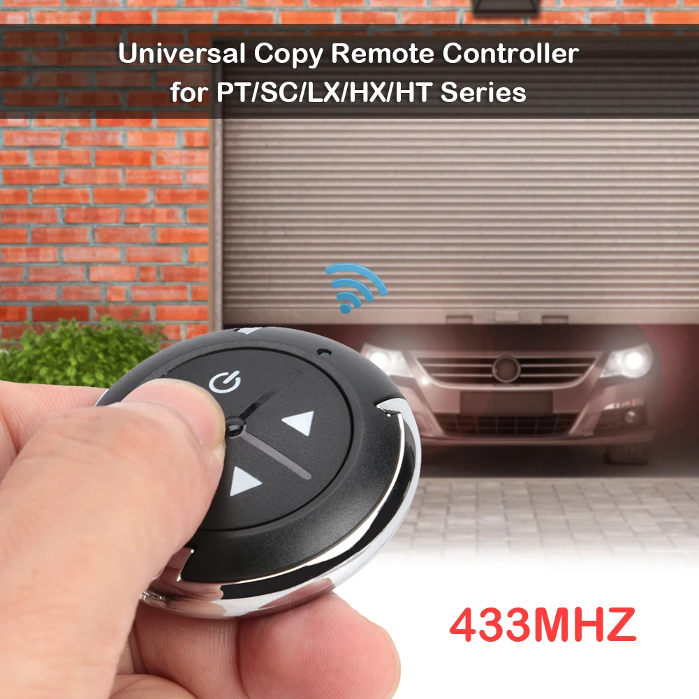 

Universal Replacement Remote Control AK-KBK11 4 Button 433MHz Wireless Clone Garage Door Remote Control Duplicator