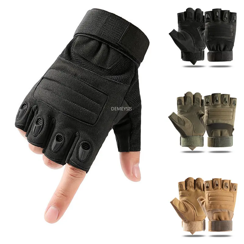 

Shockproof Cycling Gloves Men Women Bicycle Racing Sports Breathable Gloves Outdoor Fishing Hiking Bike Riding Fingerless Gloves