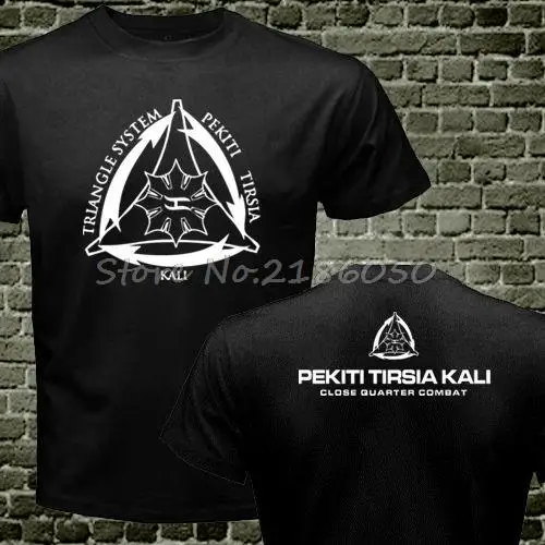 

New Pekiti Tirsia Kali Philippine Army Filipino Special Black T-shirt Mens 100% Cotton T Shirt Tees Tops