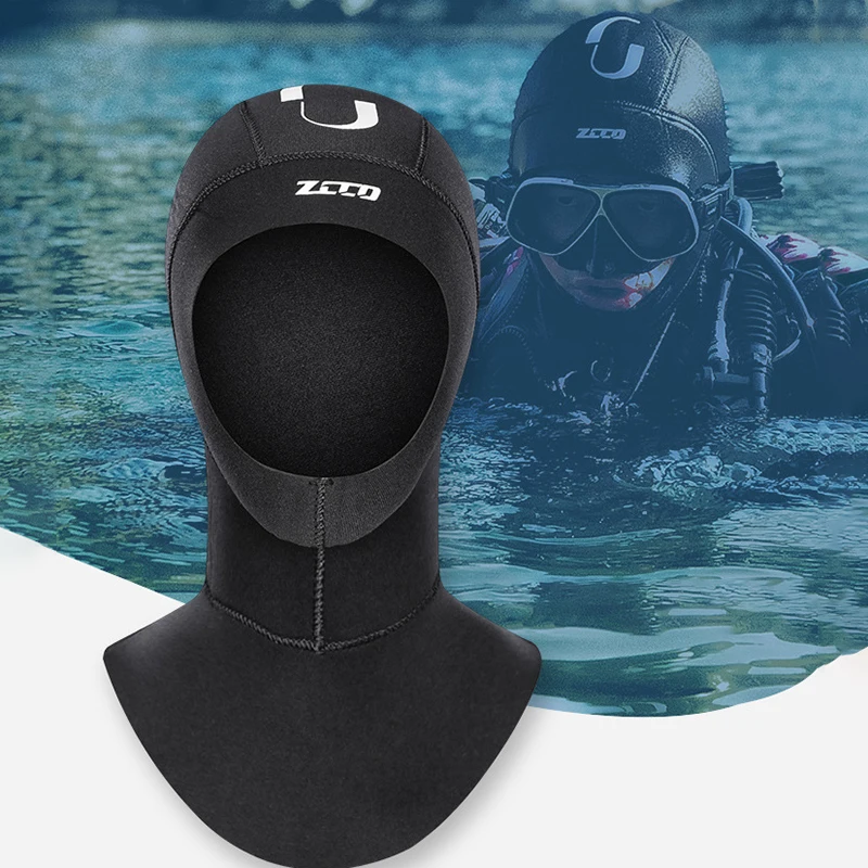 

Neoprene Scuba Diving Hood Stretch Wetsuit Hat Winter Warm Head Cover Helmet Underwater Swimming Surf Kayak