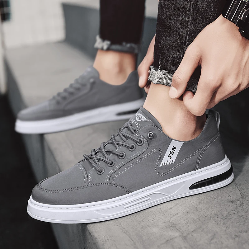 

Men Vulacnized Shoes Canvas Shoes Men Sneakers Casual Breathable Walking Flat Lace-up Skateboard Trainers Fashion Lightweight