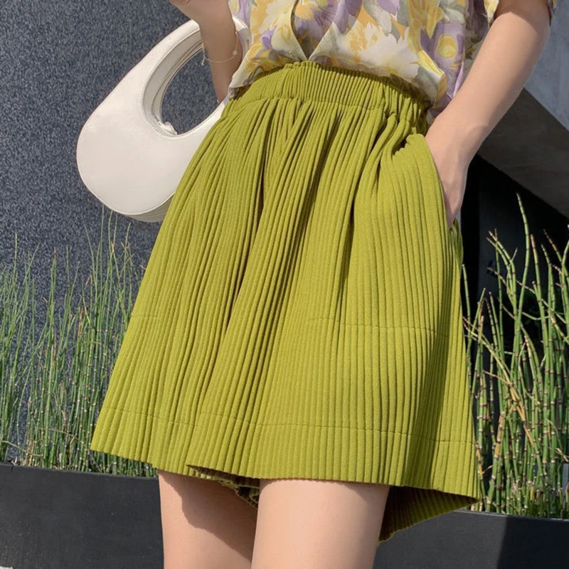 

Womens Shorts Summer Solid Color Loose Short Pants High Waist Sportswear Female 2022 Clothing Casual Fashion Shorts For Women