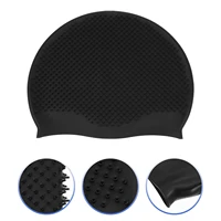 swimmingcaps swimmen cap waterproof hat bathing siliconen protector accessories unisex siliconehair
