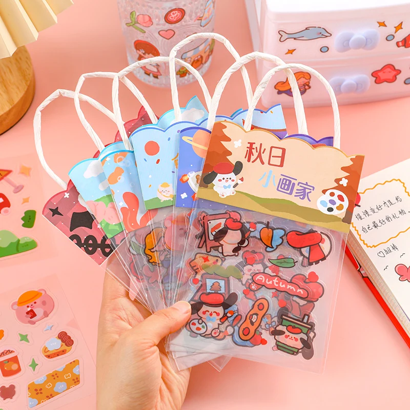 3 листа/упаковка декоративные наклейки с изображением животных