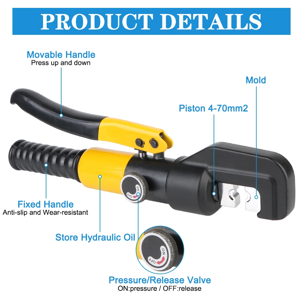 Инструменты для сжатия водопроводных труб ремонтный комплект CW-1632 обжимной