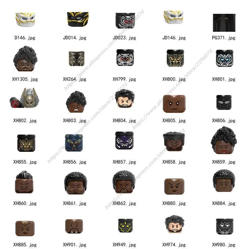 

Single Figures Head accessories Building Blocks toys Series-039