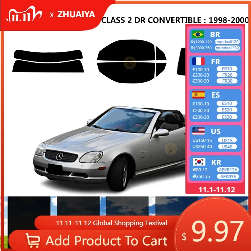 

Нанокерамическая Автомобильная УФ-пленка Precut 1998-2000 для окон