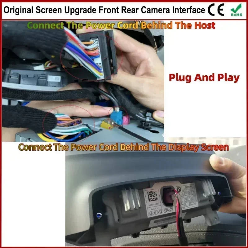 Фото Камера заднего вида MGU EVO NBT для BMW 2 серии F45 F23 F22 F46 F87 2013~2018, Plug&Play, аксессуары для автомобиля №4