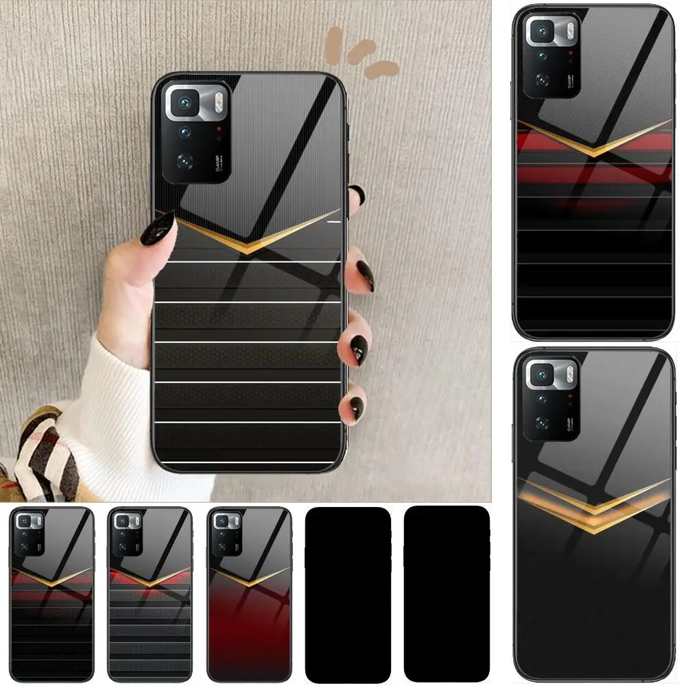 

Sense of quality Tempered Glass shell Phone Case For XiaoMi Redmi Note 10 9S 8 7 6 5 A 10t Pro 9T Cover Pre Cases