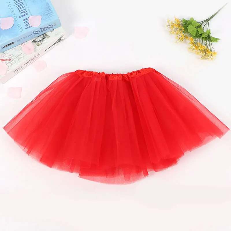 Kinder Mädchen Tüll Tutu Rock Für 2-8Y Kinder Bühne Ballett Dance Kleidung Party Kleidung Zubehör Blase Flauschigen Rock