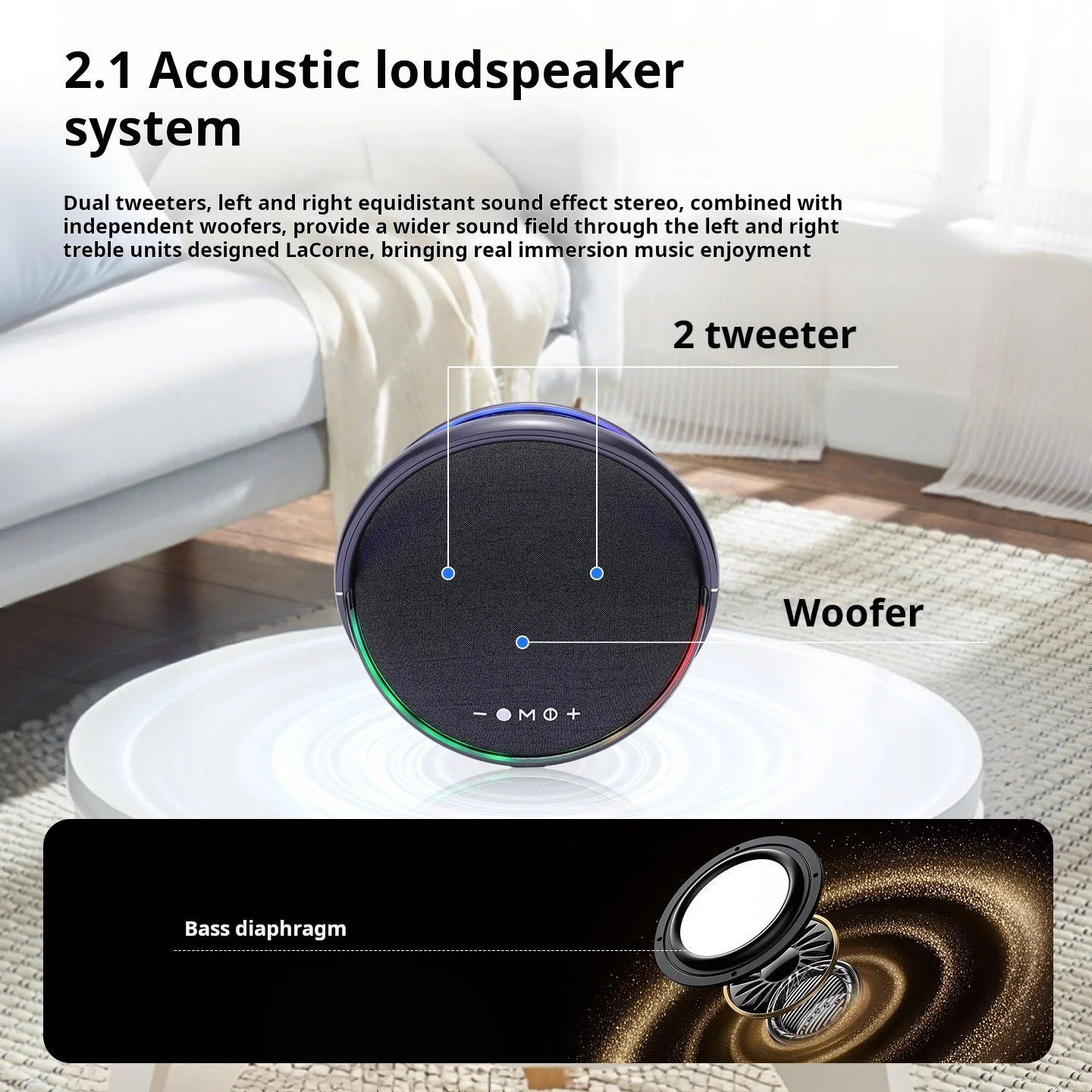 120 Вт новый спутник со звездным кольцом креативный светодиодный Bluetooth-динамик спутниковый 9-го поколения портативный домашний и уличный динамик 10000 мАч (art.: 3920d2ca36fe0) - 3920d2ca36fe0