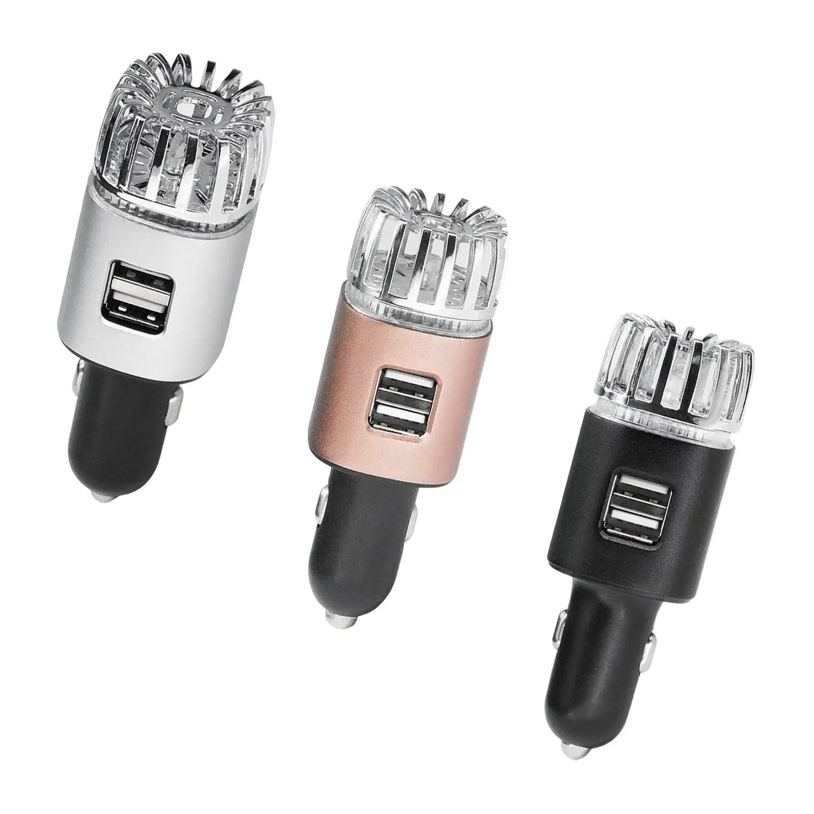 Автомобильный очиститель воздуха 2 в 1 с USB-портами для зарядки гаджеты 12 В