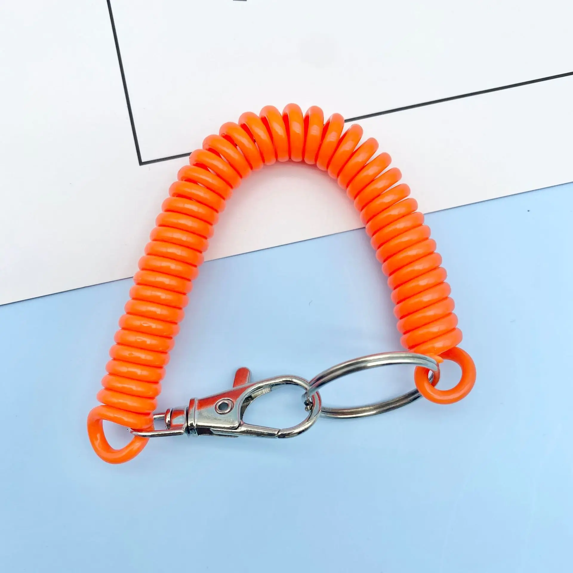 1PC Весенняя верёвка для ключей из пластика, мобильный телефон, анти-потерянные ремни для удержания, аксессуары для ключей на кольцах.