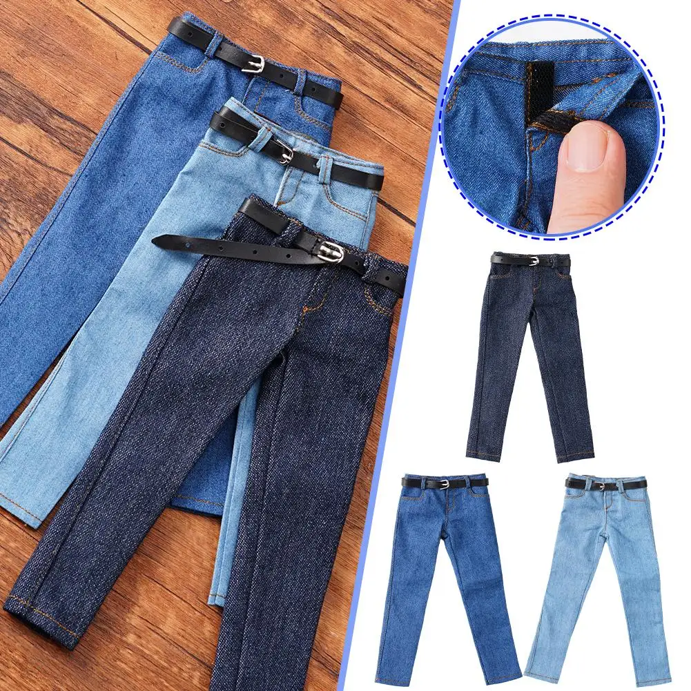 1/6 Male Jeans Overalls Work Pants Long Casual Pants Sport Shoes For 12 Inches TBLeague Soldier Action Figure Body Model