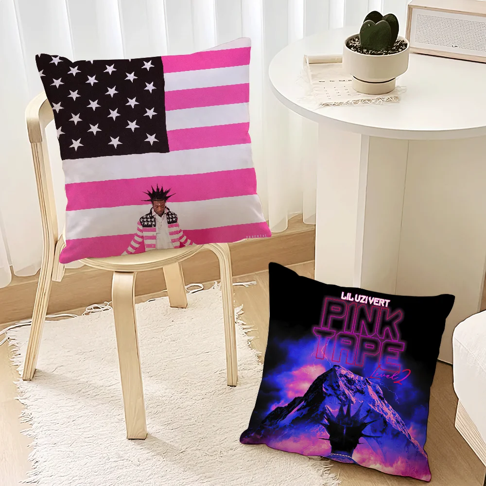 Рэпер Lil U-Uzi Vert Розовая лента Наволочка Гостиная Акцент Диван Поддержка спины