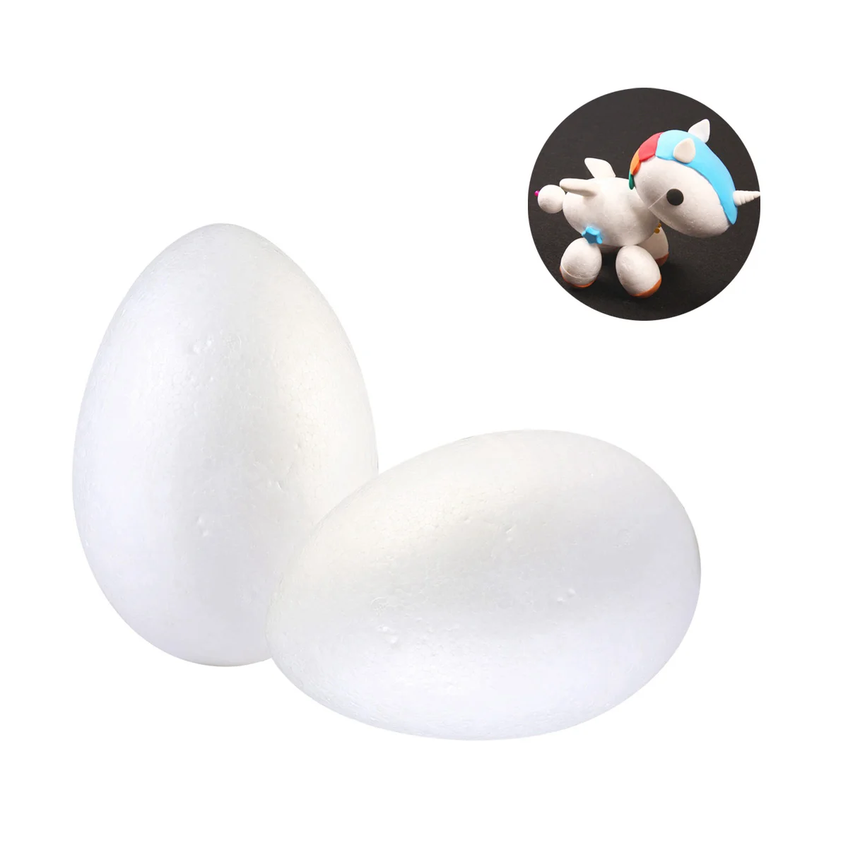 

Foam Easter Eggs Egg Styrofoam Craft White Polystyrene Diy Crafts Inch Ornaments Shapes Painting Kids Decoration Shape Fake