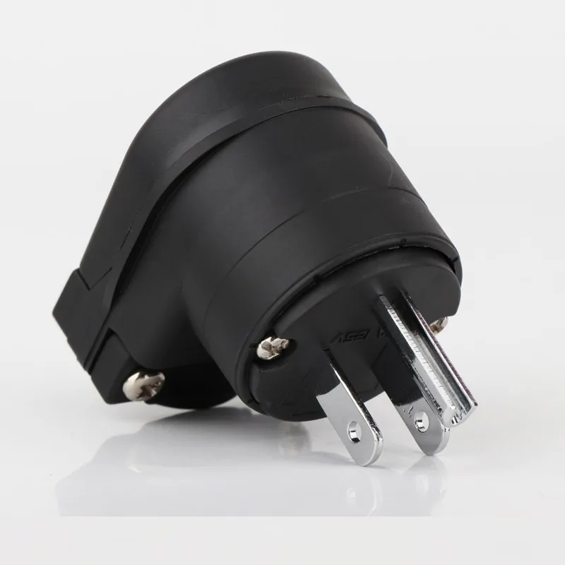 

FI-12 Gold Plated Rhodium Rlated L-type 7-character EU/US Power Cord Male Plug Female Plug