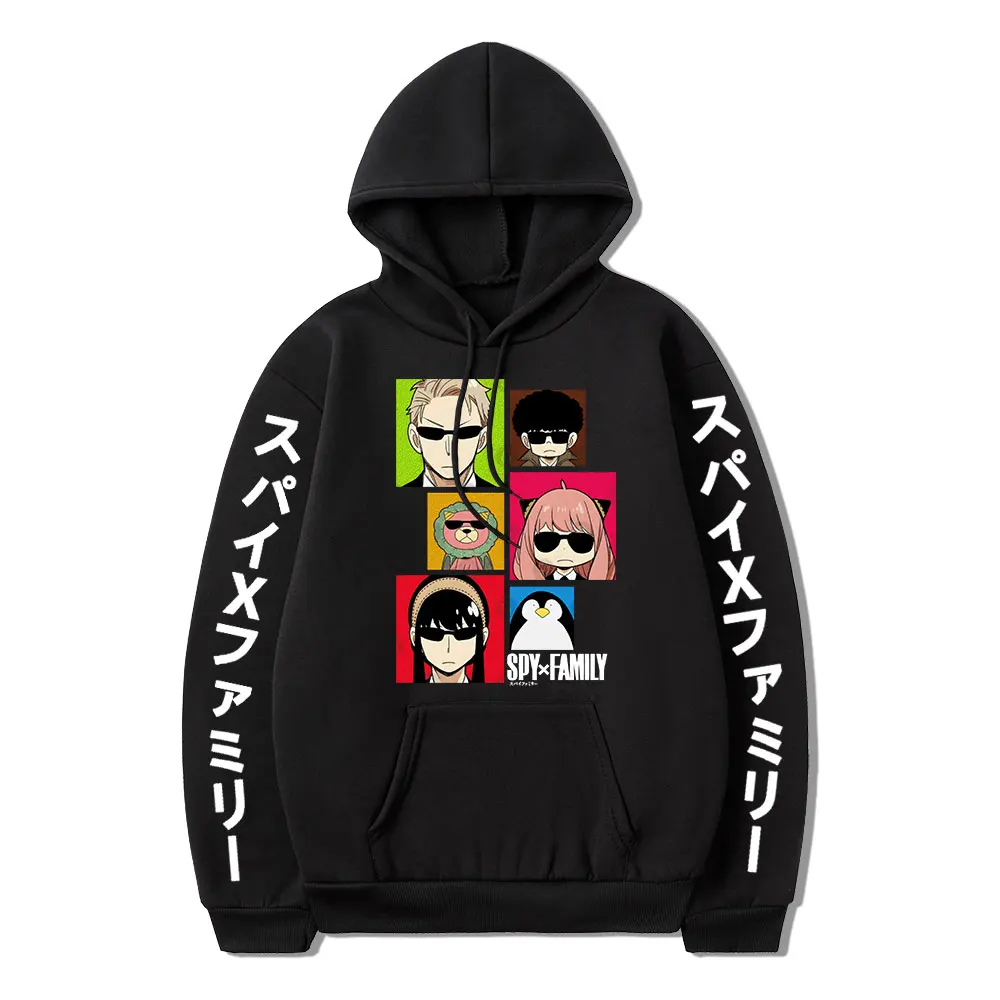 

Anime Spy X Family Hoodie Anya Forger Yor Forger Loid Forger Bond Forger Graphics Hoodies Loose Oversized Sweatshirts Unisex