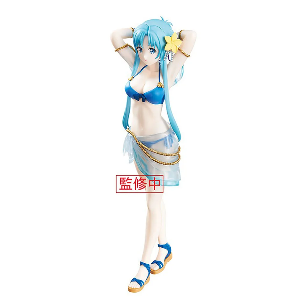 

Cuteness Original Banpresto Espresto Series Anime Action Figures Sword Art Online Swimsuit Yuki Asuna PVC Model Cartoon Dolls