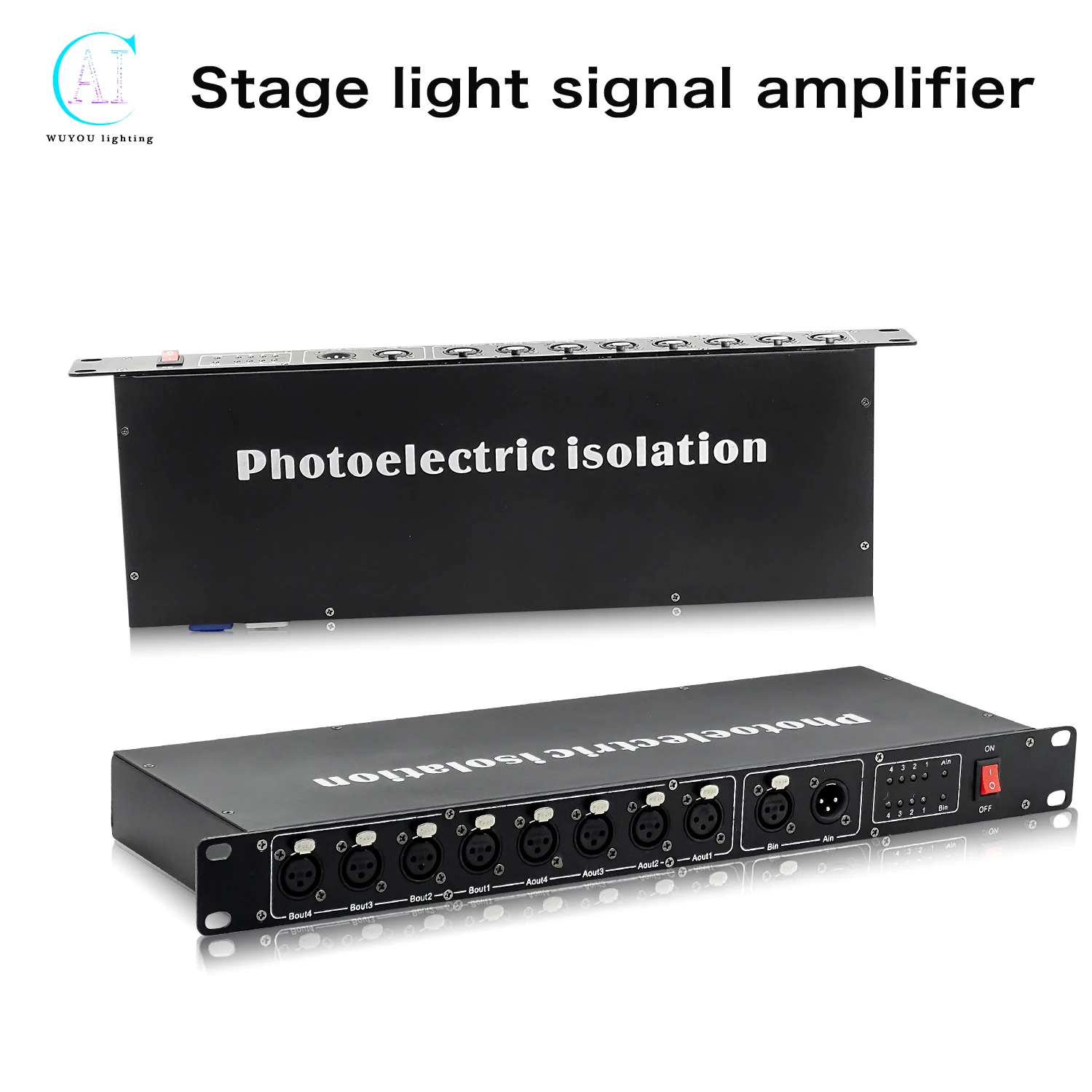 8CH DMX Signal Amplifier DMX512 Stage Light Signal Splitter DJ Disco Equipment Stage Lighting Controller