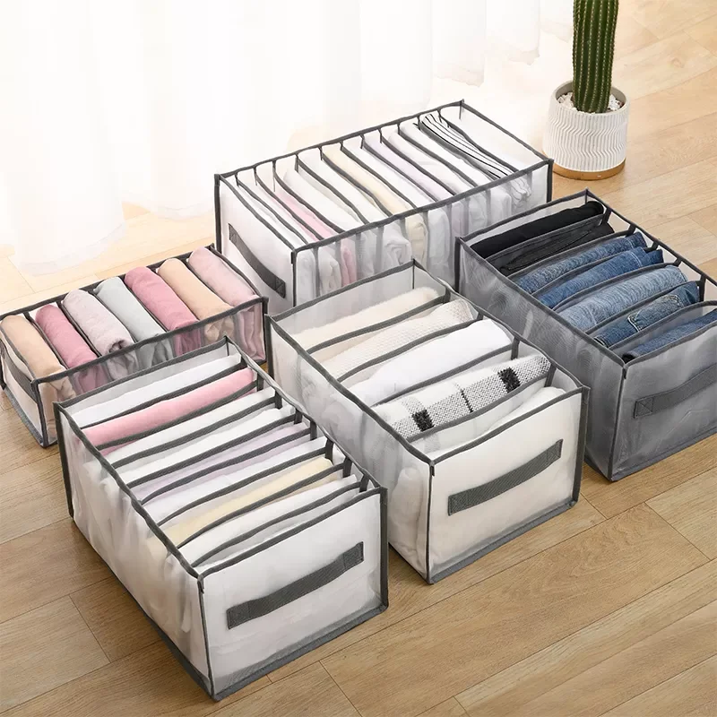 

New in organizers storage box Wardrobe Closet Organizer Drawer Dividers for T-shirt Pants Foldable Underwear organizer christmas