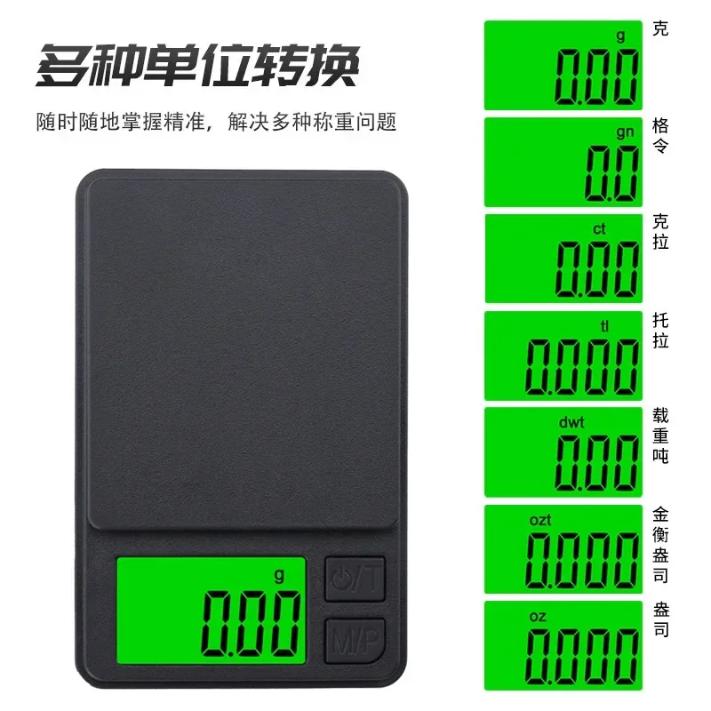 Высокоточные ювелирные весы портативные 100 г/200 г ЖК-подсветка электронные