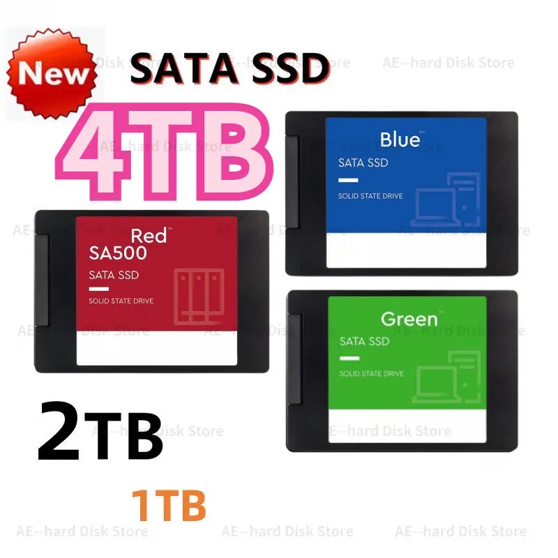 

New SSD Drive HDD 2.5 Hard Disk SSD 4TB 2TB 1TB HD SATA Disk Internal Hard Drive for Laptop Computer PC Solid State Drive